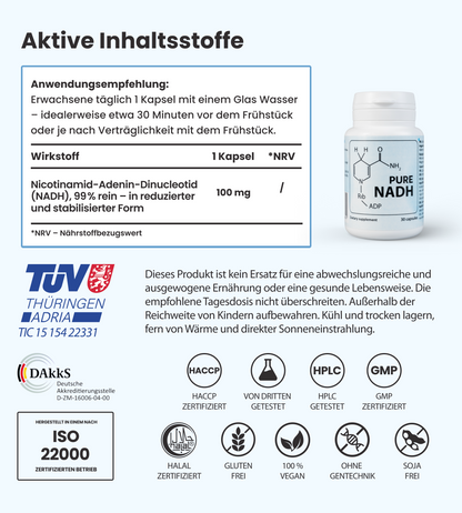 PureNADH 100 mg Kapseln