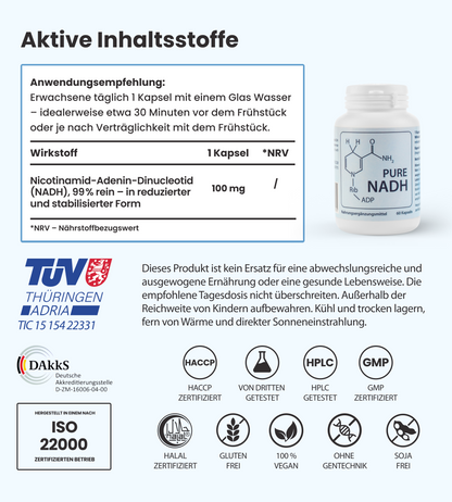 PureNADH 100 mg Kapseln