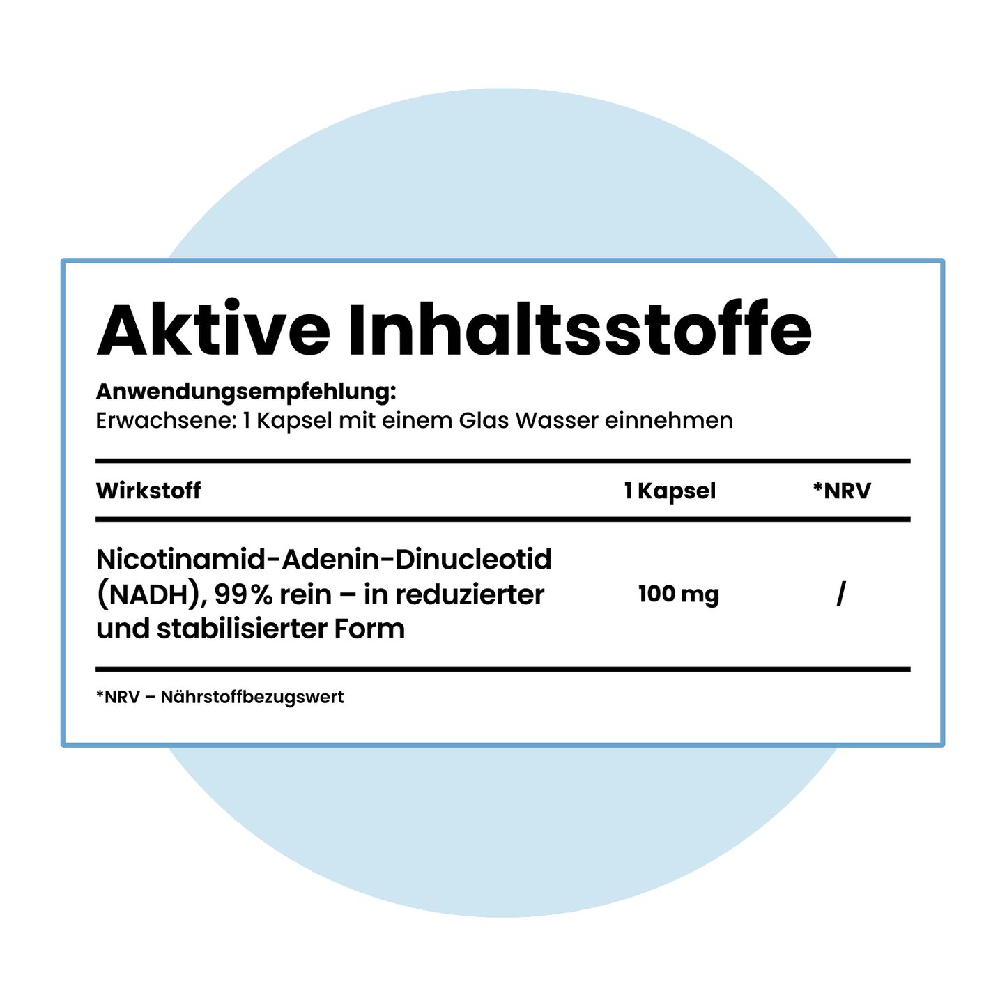 Pure NADH 100 mg Kapseln